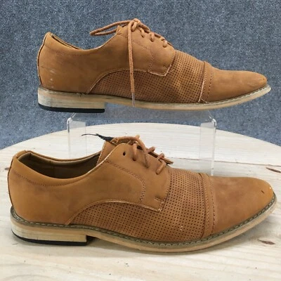 Sapatos Xray Masculino 9 Casual com Cadarço Oxford Marrom Couro Sintético Biqueira Conforto Baixo - Imagem 1 de 4
