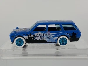 Hot Wheels CUSTOM MADE ‘72 Datsun 510 Wagon BOO BERRY Cereal Blue White R/R’s - Picture 1 of 11