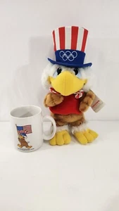 Sam the Olympic Eagle Plush & Mug 1984 Wallace Berrie Los Angeles Vtg Souvenirs - Picture 1 of 13