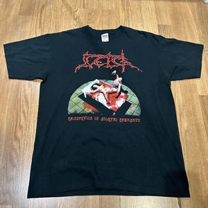 Vintage Retch Band Shirt "Reinsertion of Aborted Remains" Sz Large ‘goregrind - Picture 1 of 5