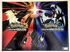 Póster promocional holográfico Pokémon Ultra Sol y Luna - 18"" x 24"" Nintendo Gamestop - Imagen 1 de 2