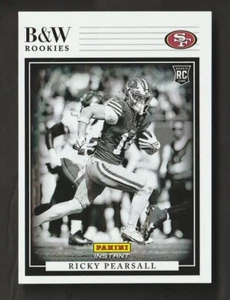 2024 Panini NFL Instant Black & WHITE  / 680 Ricky Pearsall SF 49ers RC Rookie - Picture 1 of 2