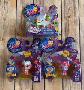 NUEVO LOTE 2704 2705 2889 2890 LITTLEST PET SHOP LPS HADAS BRILLO CIELO BRILLANTE - Imagen 1 de 9