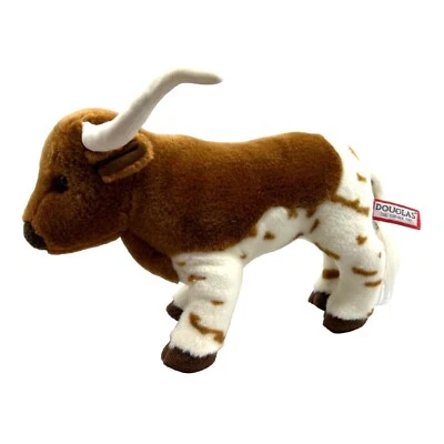 Douglas Cuddle Toy Fitzgerald Texas Longhorn Bull 1843 Plush Stuffed Animal 2015 - Image 1 of 4