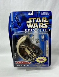NEW Wattos Deal Star Wars Episode 1 Action Fleet Mini Scenes #7 1999 Figure Set - Picture 1 of 8