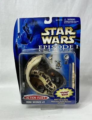 NEW Wattos Deal Star Wars Episode 1 Action Fleet Mini Scenes #7 1999 Figure Set - Image 1 of 4