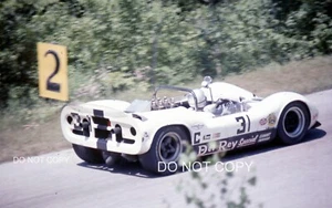MCLAREN ELVA TROJAN BROOKE DORAN 1967 35MM SLIDE PHOTOGRAPH ROAD AMERICA DEL RAY - Picture 1 of 3