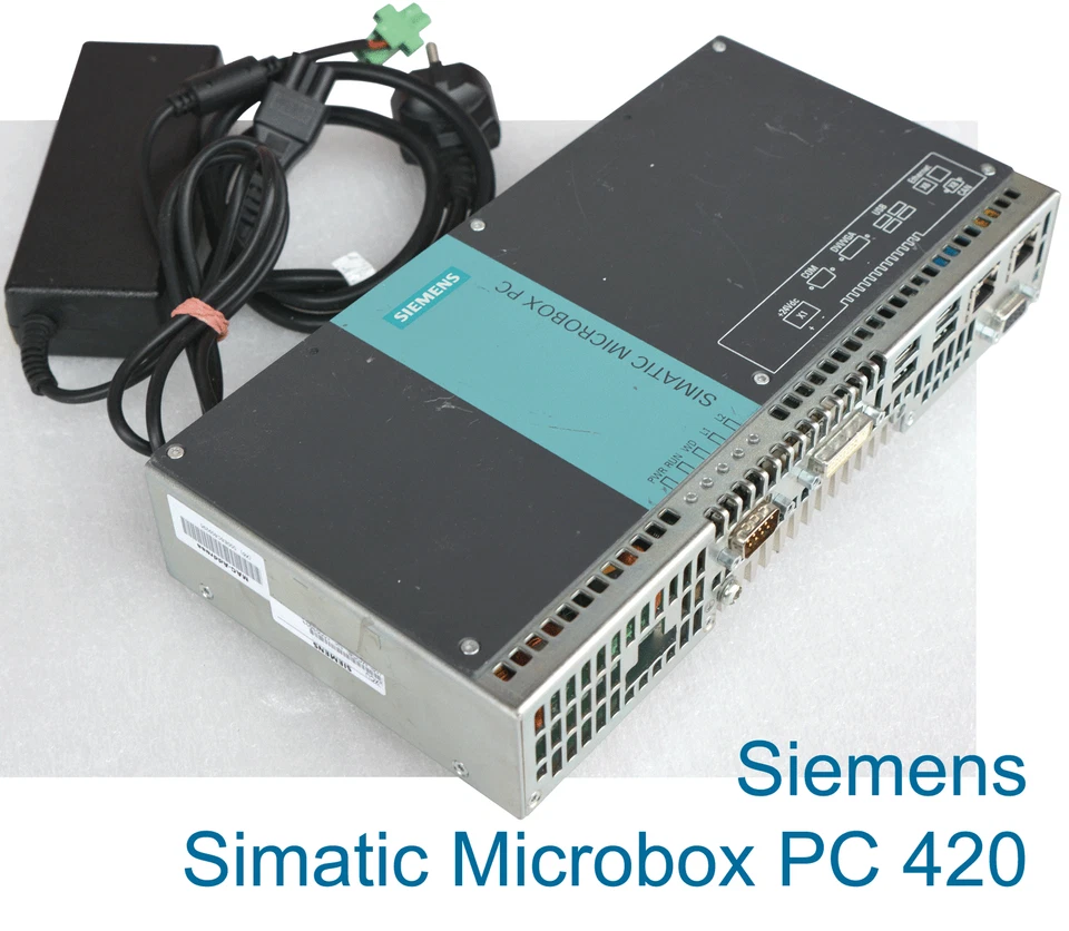 Siemens Simatic Microbox PC 420 6BKK1000-5CU00-0AA0 + Fuente de alimentación Industria V190 Foto 1 de 1