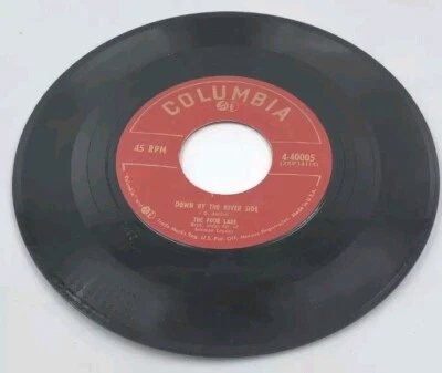 The Four Lads "Down By The River Side / Take Me Back" 7" Columbia 1953 4-40005 - Image 1 of 4