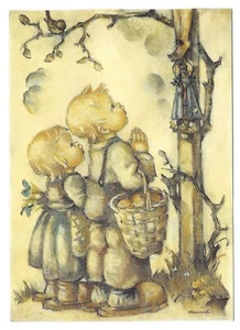 AK M. I. Hummel Kindergebet Ansichtskarte Postkarte Goebel Fink 692 - Picture 1 of 2