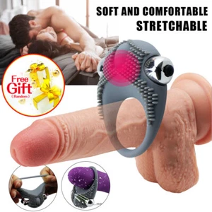 Vibration Penis Cock Ring G-spot Simulator Massager Sex Toys for Men Enhancer US - Picture 1 of 10