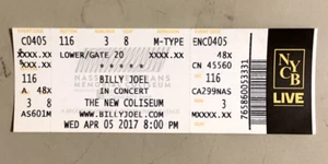 BILLY JOEL - 4/5/2017 - Nassau Coliseum - Uniondale, NY - Picture 1 of 2