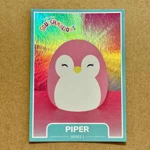 Squishmallow Piper the Penguin ~ Holographic Foil ~ #57 ~ Series 1 Trading Card - Picture 1 of 2