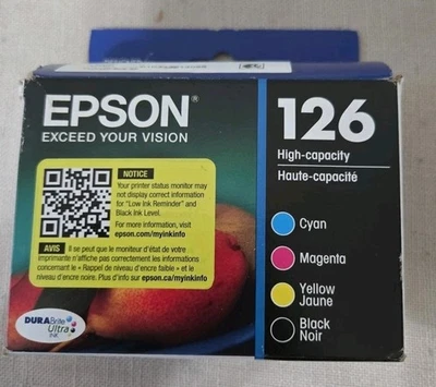 Cartuchos de tinta Epson 126 T126120-BCS negro/cian/magenta/amarillo  Foto 1 de 2