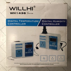WILLHI WH1436A Controlador Temperatura/Humedad 110V Termostato Digital SELLADO - Imagen 1 de 5