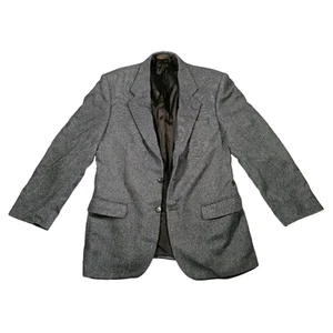St Michael Veste Blazer Bleu M 40 Poitrine Euro 50 Laine Agneau Mens Vintage 90s - Photo 1/14