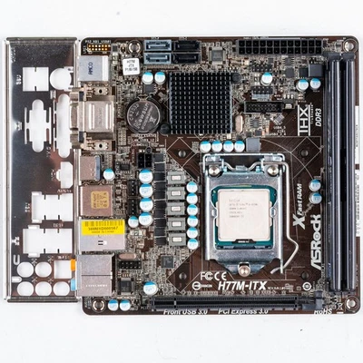 ASRock H77M-ITX LGA1155 Mini ITX scheda madre Intel i5-3570K 8 GB DDR3 - Immagine 1 di 4