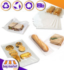 Film Fronted White Paper Bags, Clear Front Window, Sandwich, Food, Card, Sweets