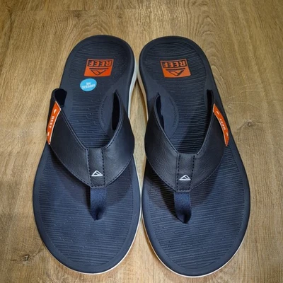 Sandalia chancla para hombre Reef Santa Ana Arch Support apta para agua azul marino nueva Foto 1 de 4