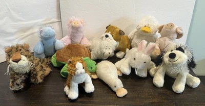 webkinz lot 12 Plush Cheeky Dog Hippo Turtle Pink Pig Goose Bulldog Duck Bunny - Image 1 of 4
