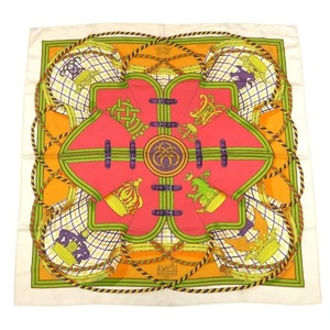 Hermes Silk Square Scarf Grande Tenue Carre 90 Multicolor Geometry - Picture 1 of 9