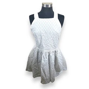 Mini Vestido Free People Free-est Va Volumen Algodón Blanco Talla Pequeña - Imagen 1 de 8