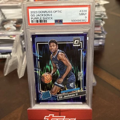 Gg Jackson Ii Rookie Card 2023-24 Donruss Optic Purple Shock #228 PSA 9 - Image 1 of 2
