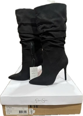 Jessica Simpson Mujer Js-lyndy2 Microgamuza Pantorrilla Ancha Talla 7.5 Foto 1 de 4