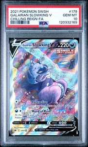 PSA 10 GALARIAN SLOWKING V 179/198 FULL ART CHILLING REIGN POKEMON 🌑 - Picture 1 of 2