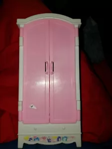 Vtg Barbie Doll Entertainment Center Stereo Shelf Cabinet Dollhouse 1996 Mattel - Picture 1 of 2