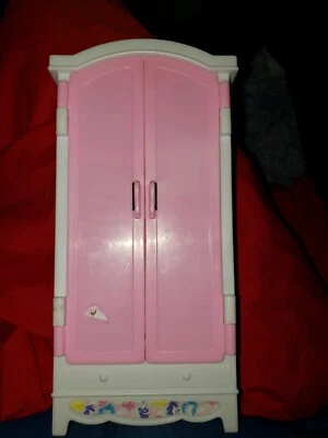 Vtg Barbie Doll Entertainment Center Stereo Shelf Cabinet Dollhouse 1996 Mattel - Image 1 of 2