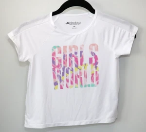 Girls White Ideology Girls World Top Pink Logo Size 6  - Picture 1 of 3