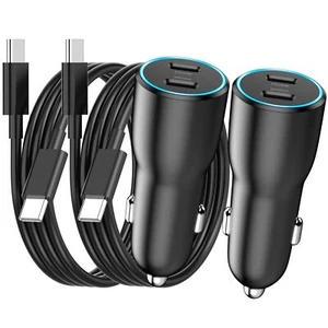 Iphone 16 Pro Max Car Charger Fast Charging 2 Pack 40w Dual Usb C Car Charger Ad - Picture 1 of 7