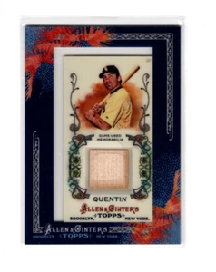 2011 Topps Allen & Ginter's Framed Mini Relics Carlos Quentin #AGR-CQ White Sox - Picture 1 of 2