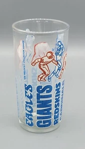 Vaso de cristal Welch's 1976 NFL NFC East Cowboys Eagles Giants Redskins Cardinal - Imagen 1 de 9