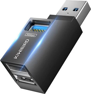 KiWiBiRD Mini USB Hub ( 1x USB 3.0, 2x USB 2.0 ), USB Splitter Extension Adapter - Image 1 of 4