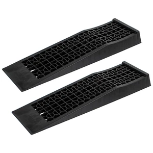 28*8" Low Rise Car Ramps Wheel Chocks Plastic Tire Ramps for easy transport 2PC - Picture 1 of 9