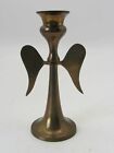 Vintage Brass Angle Wings Candle Stick Holder 5 5/8? Made in India