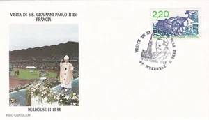 1988 France cover Mulhouse - Pilgrimage John Paul II to France - Picture 1 of 2