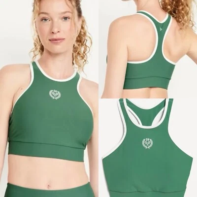 Old Navy Women’s Medium Support PowerSoft Racerback Sports Bra Size XS S M $30 - Image 1 of 4