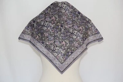 Authentic LIBERTY hand rolled cotton scarf bandanna neckerchief vintage Floral - Image 1 of 4