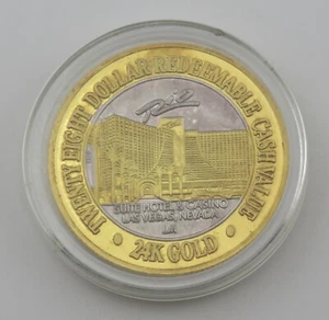 Las Vegas Rio .999 Silver 24K Gold HGE Strike $28 - Item# 9561 - Picture 1 of 6