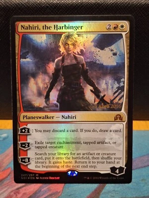 MTG Shadows Over Innistrad Prerelease Nahiri, the Harbinger Foil Mythic Rare - Image 1 of 2