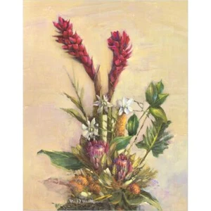 Juego de 2 Tropical Floral Paradise de Paul Mathenia 22x28 pulgadas - Imagen 1 de 2
