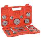 18 Pieces Disc Brake Caliper Wind Back Tool Kit Red Mechanical Tool Set vidaXL 