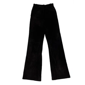 Gucci Vintage Pelle Leather Flare Pants Womens 42 - Picture 1 of 5
