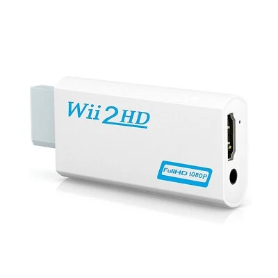 Nintendo Wii HD-Anschluss Adapter Konverter FullHD 1080p weiß (NEU)🆕✅ - Bild 1 von 4