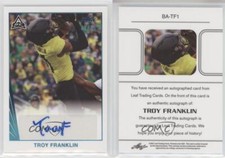 2021 Leaf Memories 1990 Base Platinum Spectrum /50 Troy Franklin #BA-TF1 Auto