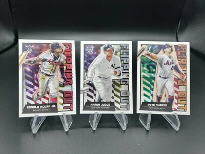 2020 Topps Big League Flipping Out 3 Card Lot , Ronald Acuna Jr / Judge / Alonso - Image 1 of 4