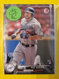 (25) 2017 Bowman #55 Rob Segedin RC Lot - Los Angeles Dodgers $15 - Picture 1 of 1